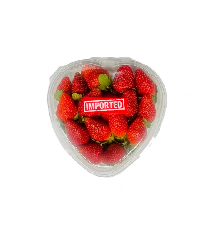 Strawberry Heart Shape Punnet 400g