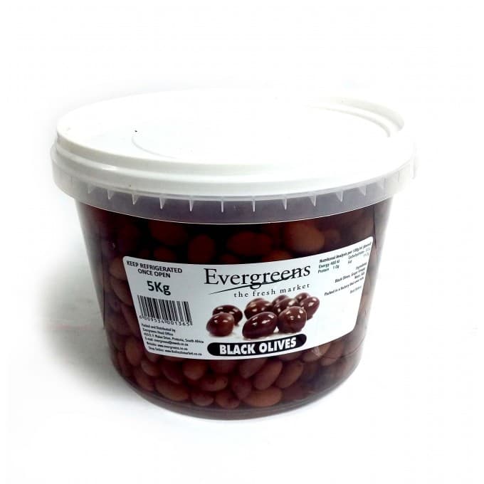Black Olives Unpitted 5kg